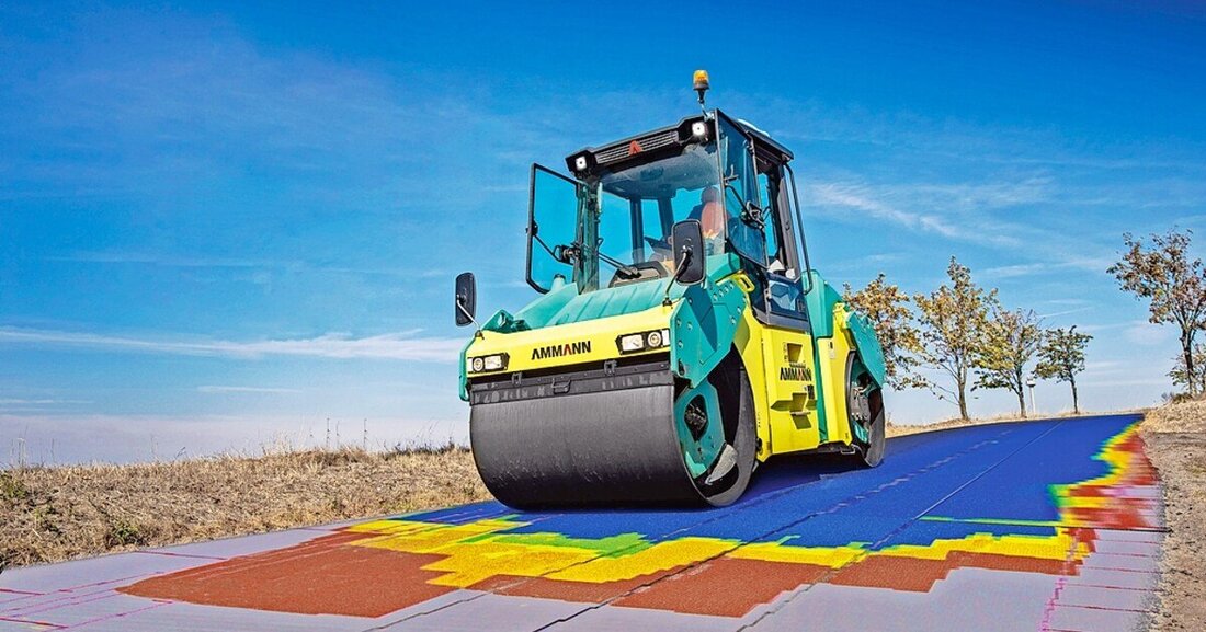 Auch beim Bau von Verkehrswegen sorgt Hightech für mehr Effizienz.