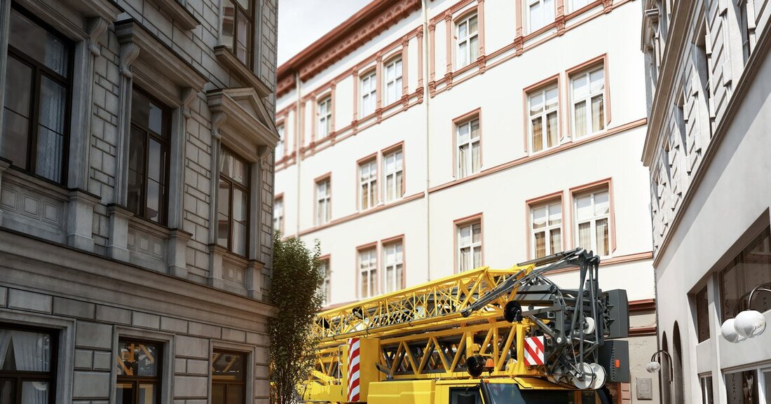 Liebherr präsentiert mit dem MK 73-3.1 einen kleinen Mobilbaukran für ruhige, innerstädtische Einsätze.