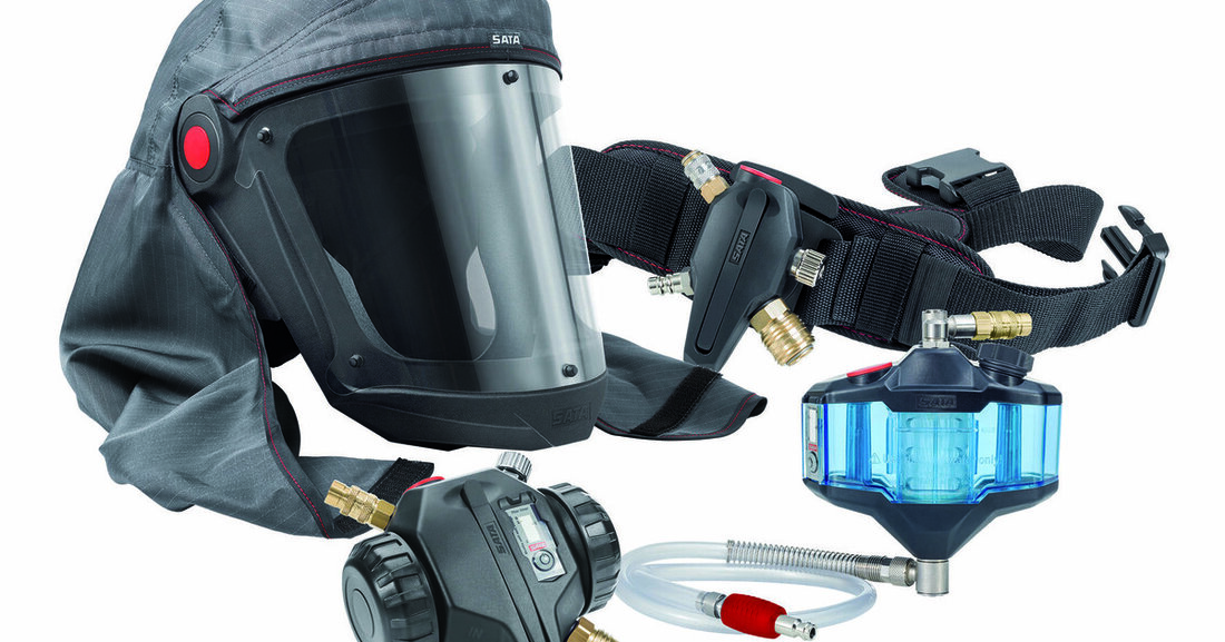 Der Lackierpistolenhersteller Sata hat ein neues Atemschutzsystem herausgebracht, das dem Lackierer mehr Sicherheit und Tragekomfort bietet.