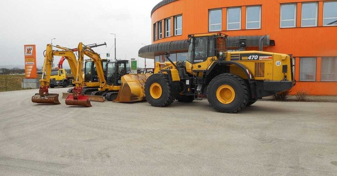 Kuhn-Ladetechnik bietet seit kurzem auch am Standort Amstetten Baumaschinen zum mieten an.