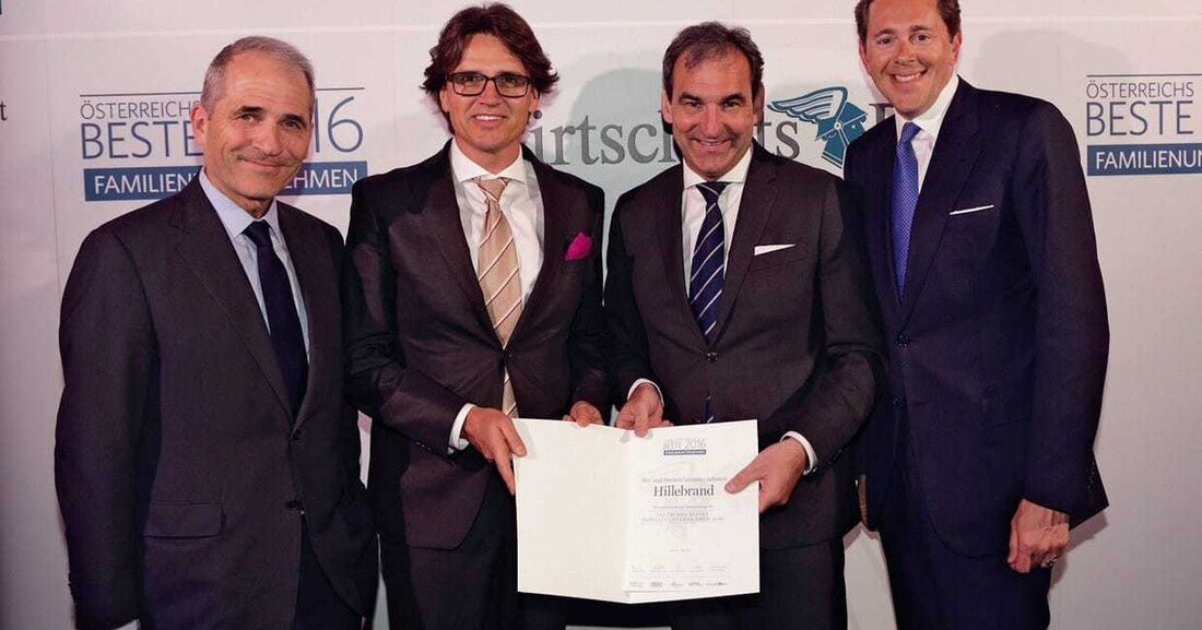 Das Bau- und Immobilienunternehmen Hillebrand wurde als Salzburgs bestes Familienunternehmen ausgezeichnet.