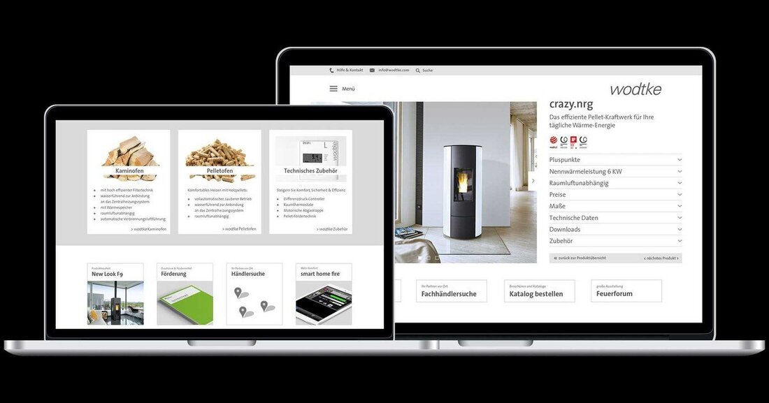 Schwerpunkt des umfangreichen technischen, inhaltlichen und grafischen Relaunches der Website von Wodtke ist vor allem die Verbesserung der Nutzerführung.