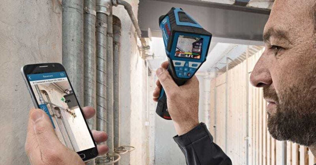 Mit der neuen Measuring Master App von Bosch können Handwerker die Daten von drei verschiedenen Bluetooth-Messgeräten in einer Anwendung verarbeiten und dokumentieren.