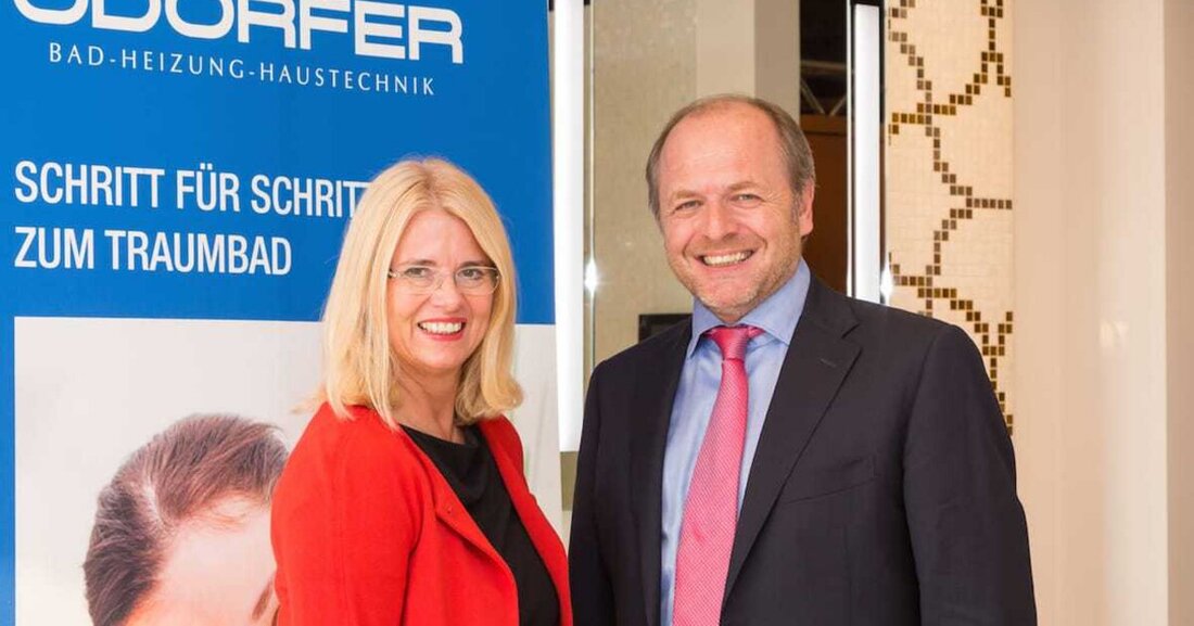 Zahlreiche Industriepartner kamen kürzlich nach Graz in die Odörfer Bäderausstellung um Details zur neuen Partnerschaft zwischen Odörfer und der GC Österreich zu erfahren. 