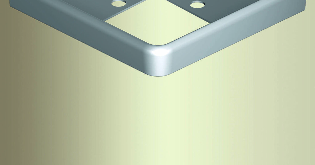Nach der erfolgreichen Einführung der „runden Ecken“ hat die Küberit Profile Systems GmbH als Sortimentserweiterung weitere 90°-Ecken aus Aluminium entwickelt.