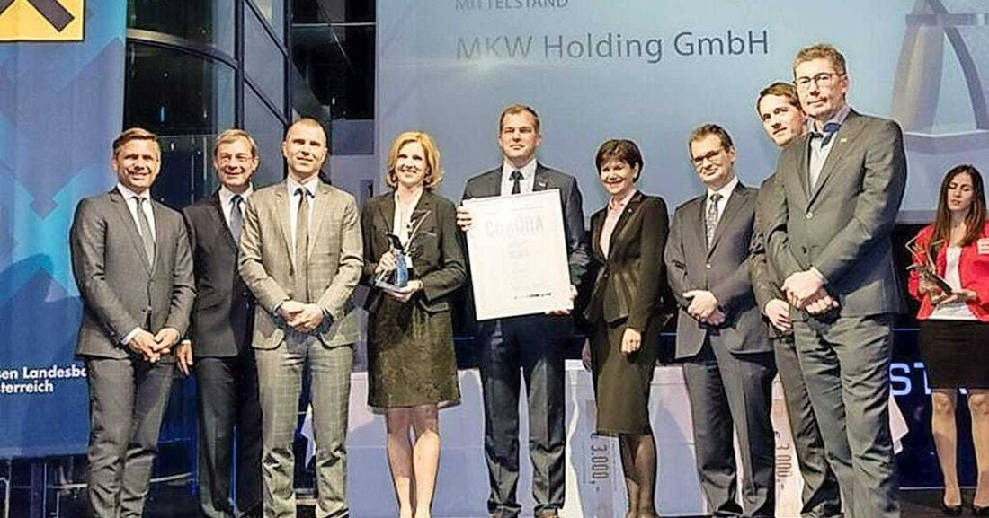 Wegen „außergewöhnlicher Leistungen für den Wirtschaftsraum Oberösterreich“ ist MKW mit dem Wirtschaftspreis „Corona“ ausgezeichnet worden.