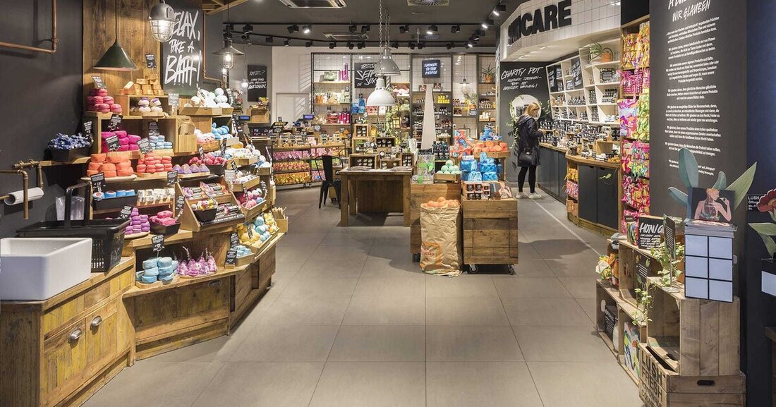 Die Philosophie: Lush Fresh Handmade Cosmetics stattet ihre Läden weltweit mit Mosa-Fliesen aus – aus Überzeugung.