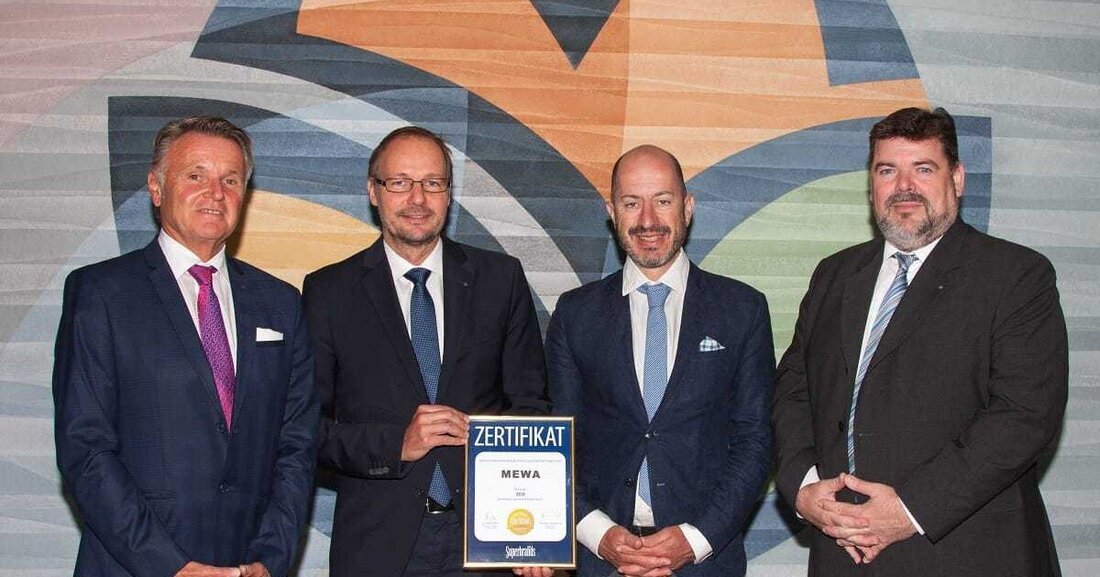 Mewa wurde 2018 vom Superbrands Austria Business Brand Council, bestehend aus Fachexperten und Branchenkennern, zum zweiten Mal in Folge als Business Superbrands ausgezeichnet. Es ist erneut eine Bestätigung für die Bekanntheit und das positive Image der Marke Mewa in Österreich.