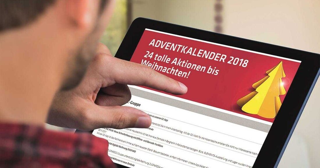 Advent, Advent, ein Geschenk wartet: Im Online-Adventkalender der GC Gruppe dürfen sich Installateurpartner über viele Aktionen bis zum Christkind freuen.