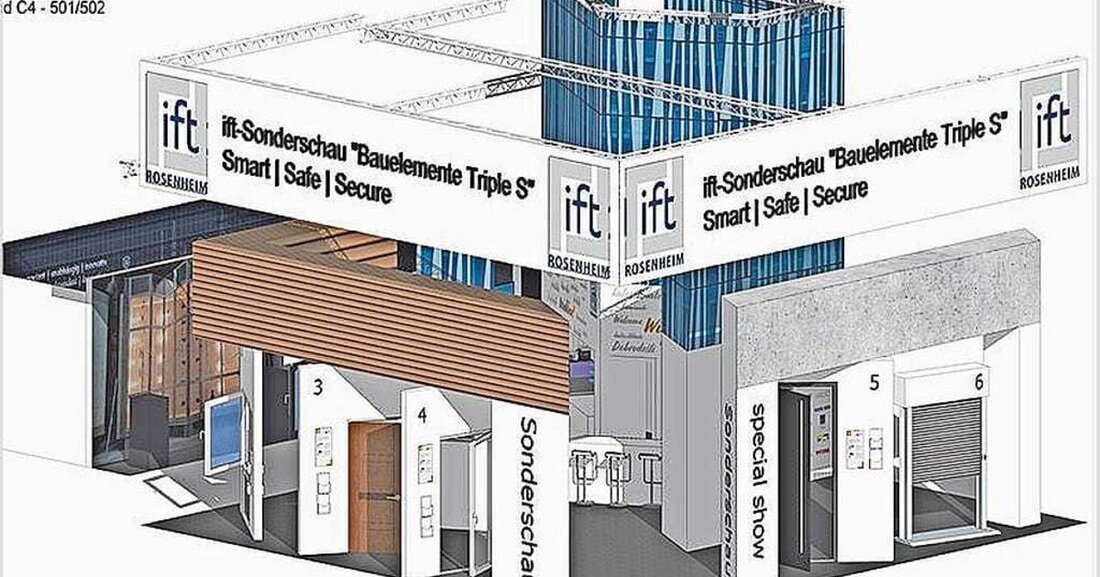 Das ift Rosenheim und die Messe München veranstalten vom 14. bis 19. Januar 2019 auf der BAU in München die ift-Sonderschau „Bauelemente TripleS – Smart | Safe | Secure“.