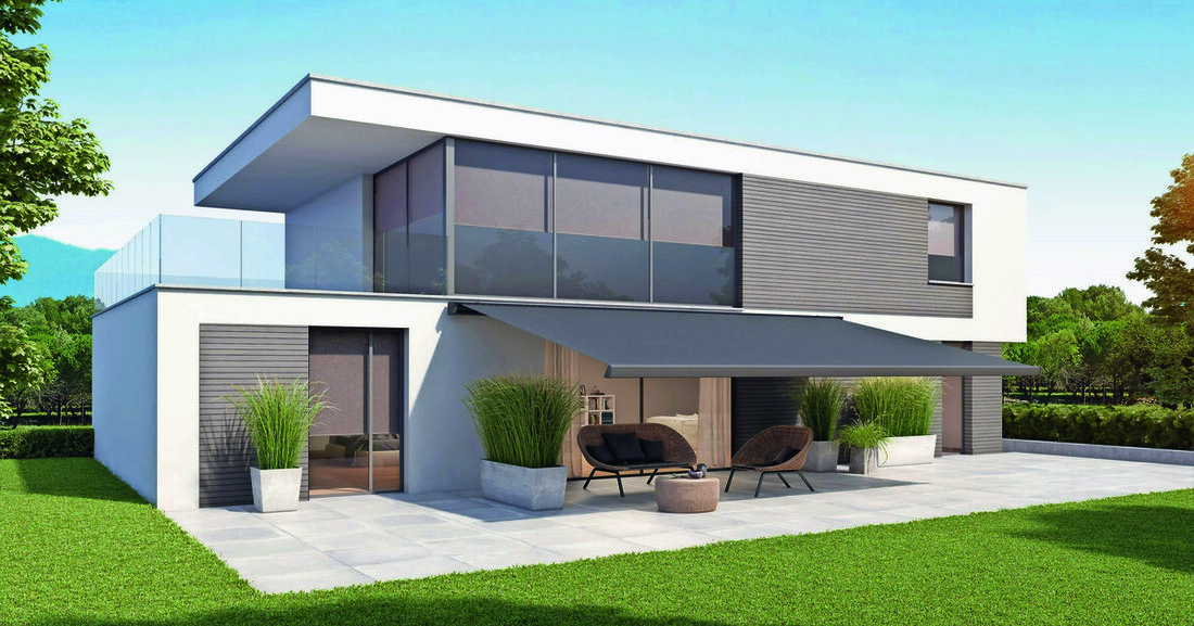 Moderne Gelenk­armmarkisen beschatten zuverlässig und ermöglichen angenehme Stunden im Freien. Ausgiebiger Schatten macht den Outdoorbereich zur Komfortzone. 