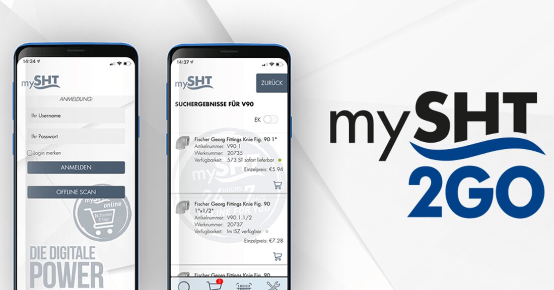 Mit der neuen App mySHT2go vereinfacht die SHT das Bestellen.