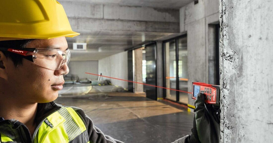 Das Bluetooth Laser-Distanzmessgerät PD-I von Hilti stellt dem Anwender neben der Distanzmessung weitere intelligente Messfunktionen zur Verfügung.