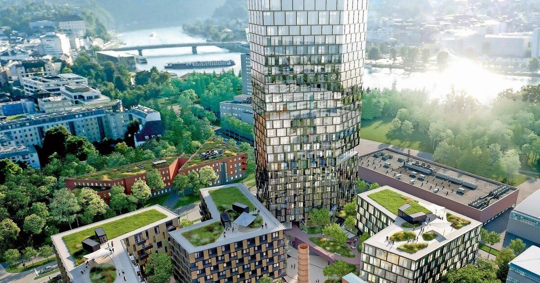Linz bekommt ein neues Wahrzeichen. Herzstück ist der namensgebende Quadrill-Tower mit modernster Haustechnik