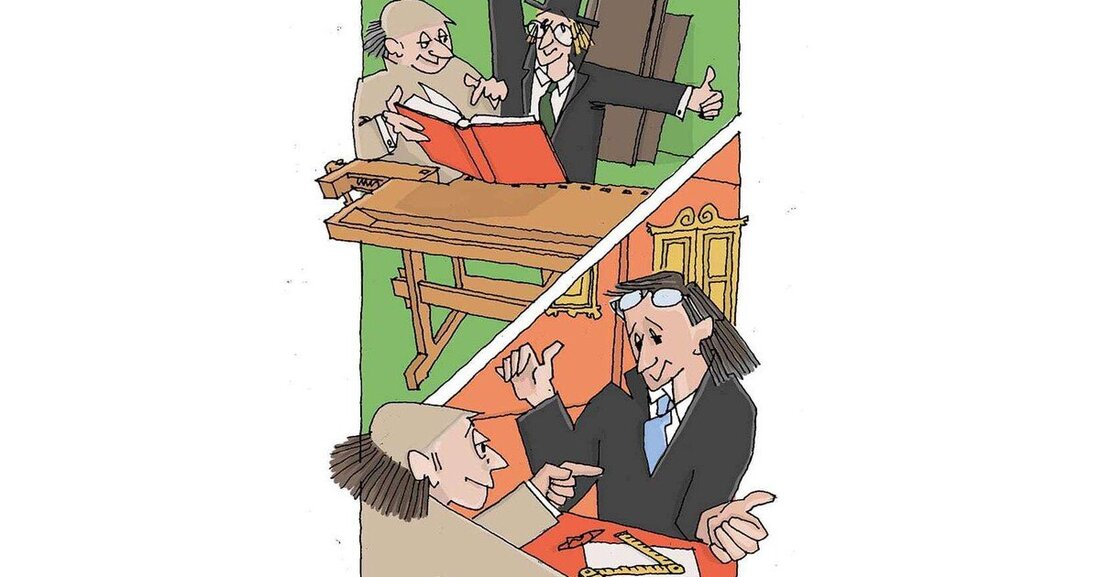 Meister Sturschädel und Meister Pfiffig über das erste Date mit dem Kunden.