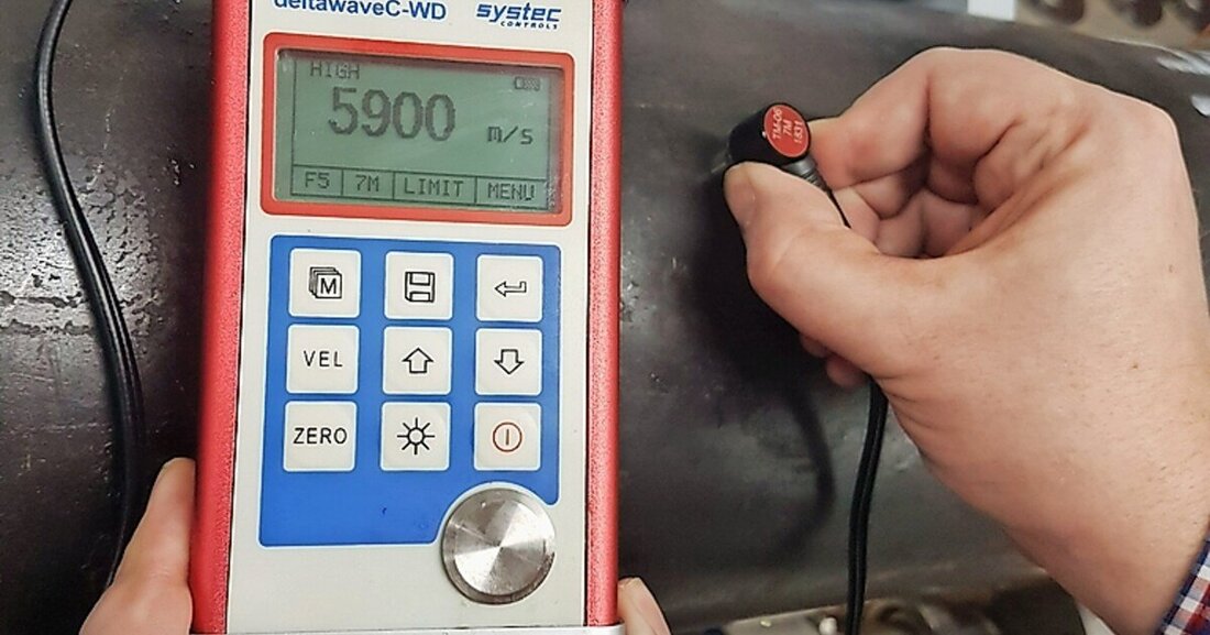 Das Ultraschall-Wanddickenmessgerät deltawaveC-WD ist für jeden Typ von Rohrmaterial einsetzbar.