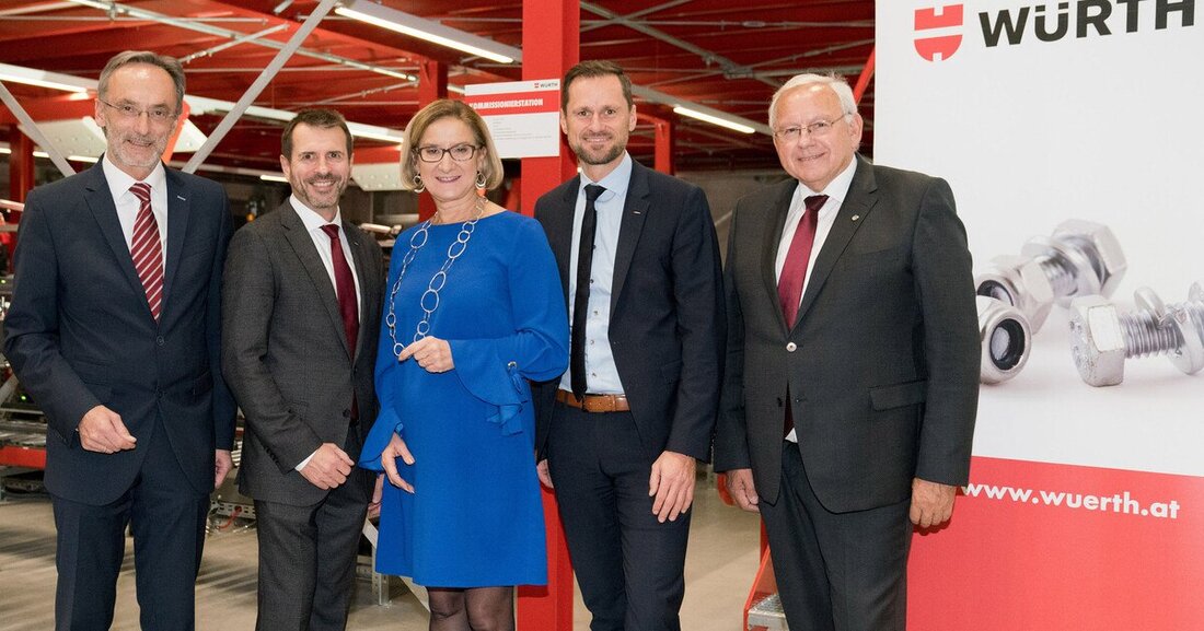 Zum 20-jährigen Standortjubiläum in Böheimkirchen feierte Würth Österreich die Inbetriebnahme des neuen, erweiterten Logistikzentrums samt modernster Fördertechnik.