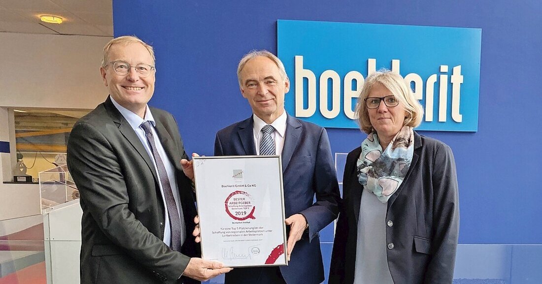 Top 5 Platzierung für den Leitbetrieb aus Kapfenberg.