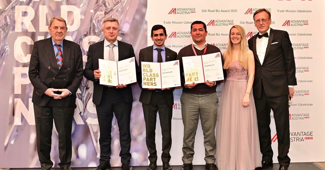 Herz Armaturen darf sich über eine Auszeichnung freuen: In Tashkent wurde dem Österreichischen Unternehmen durch Richard Schenz, Vizepräsident der Wirtschaftskammer Österreich (WKÖ), und dem für Zentralasien zuständigen WKÖ-Wirtschaftsdelegierten Rudolf Thaler der Silk Road Biz Award 2020 für herausragende Leistungen in Zentralasien übergeben. Darüber hinaus wurden mit Bertsch Laska und Starlinger & Co. noch zwei weitere heimische Betriebe honoriert.