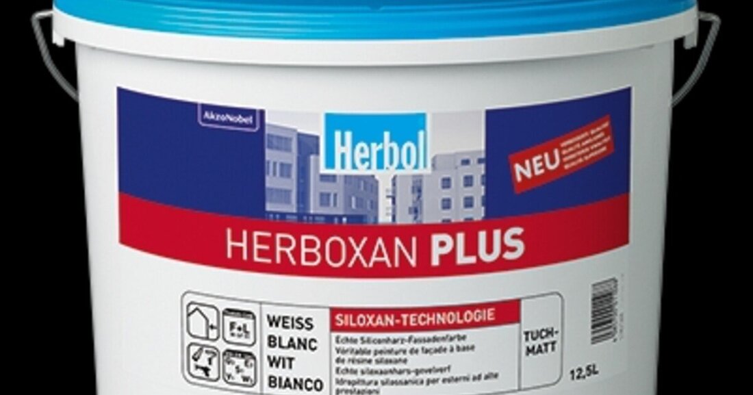 Herbol stellt mit Herboxan Plus und Herbidur seine zwei Klassiker im Bereich Fassadenfarben mit neuer, verbesserter Rezeptur vor. Die Fassaden sollen dadurch länger sauber bleiben und eine höhere Farbbeständigkeit aufweisen.