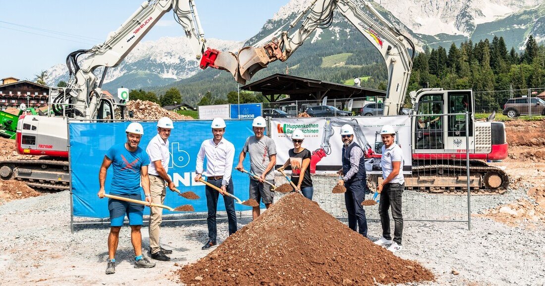 Die Huppenkothen GmbH errichtet eine neue Mietstation in Going am Wilden Kaiser, Tirol.