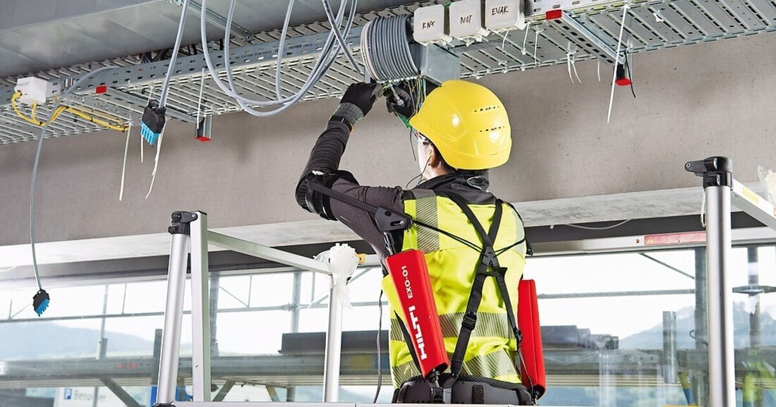 Hilti und Ottobock bringen Exoskelett-Lösungen in die Baubranche.