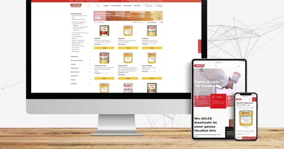 Adler hat einen B2B-Onlineshop gestartet, der laut eigenen Angaben wachsende Nutzungszahlen verzeichnet.