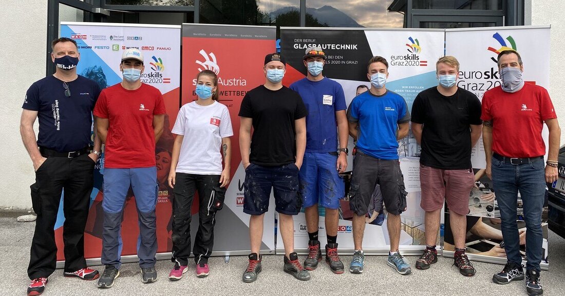 Die AustrianSkills und die EuroSkills nahen mit Riesenschritten – und die heimischen Glasbautechniker bereiten sich intensiv vor.