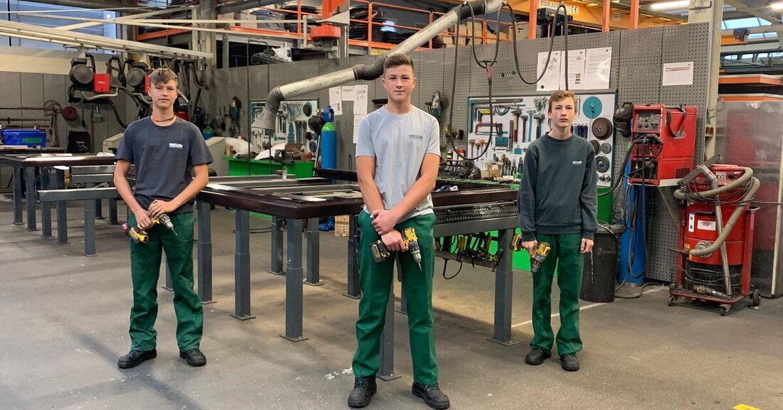 Die dringend benötigten Fachkräfte von morgen bildet Riegler Metallbau selbst aus. Derzeit in drei verschiedenen Lehrberufen.