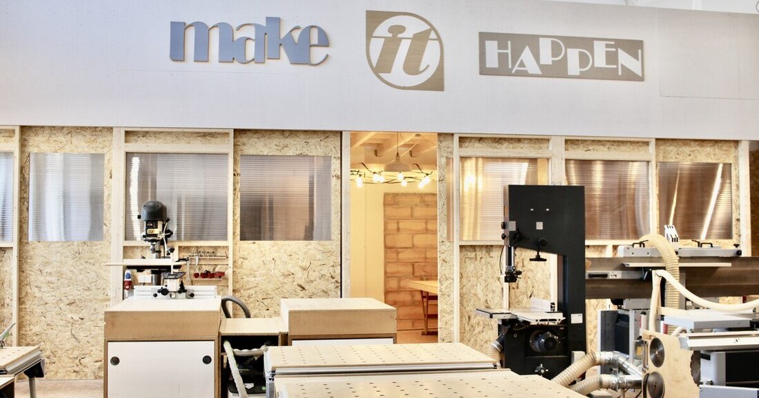 Durch das gemeinsame Arbeiten in Comaking Spaces sparen Tischler Zeit und Geld. 