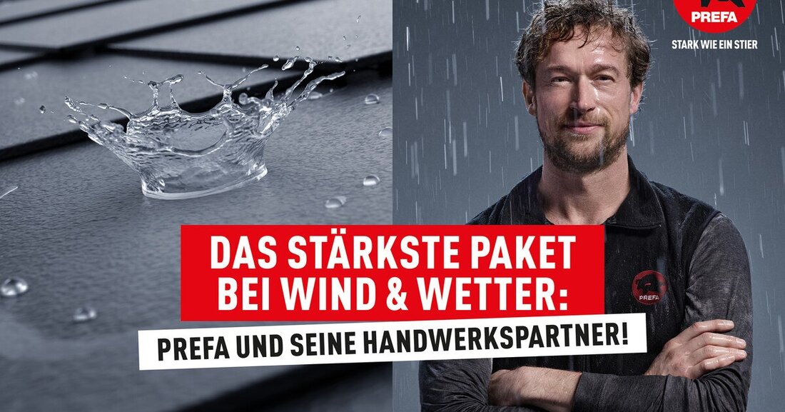 Die Prefa Werbekampagne 2024 hebt die langjährige Partnerschaft mit den Dachhandwerker*innen hervor.