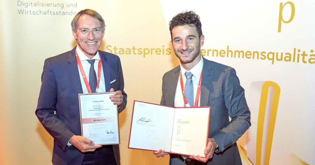 Sto wurde mit dem Jurypreis als "Bester Newcomer" ausgezeichnet. Der "Staatspreis Unternehmensqualität" ging am 16. September 2020 erneut an die exzellentesten Unternehmen Österreichs. 