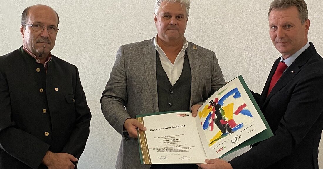 Gründungsobmann Helmut Kocher übergibt seine Funktion.