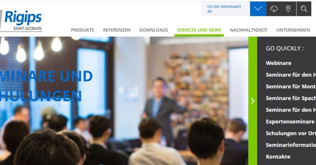 Das „Saint-Gobain Kompetenzzentrum für innovativen Innenausbau“ startet in die neue Schulungssaison. Corona-bedingt werden ab sofort diverse gewerksübergreifende Webinare angeboten.