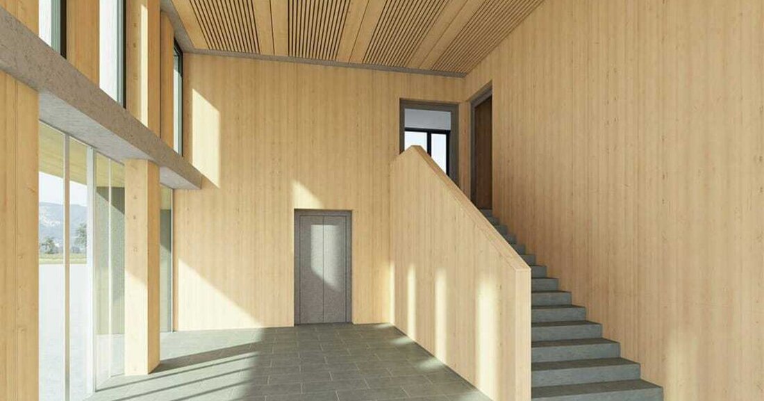 Holzbaumaterialien sind leichter als jene des Massivbaus. Damit können hohe Schalldämmungen nicht mit einschaligen, plattenförmigen Holzbauelementen in annehmbarer Bauteildicke hergestellt werden. Für Lösungen sind die akustischen Gesetzmäßigkeiten und die Schallschutzanforderungen zu berücksichtigen.