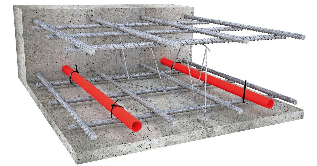 Langanhaltender warmer Beton im Winter und kühler Beton im Sommer für ein angenehmes Gefühl zuhause.