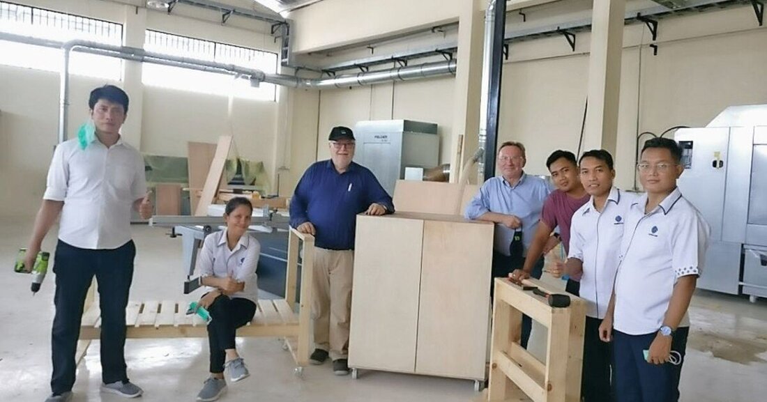 Heimische Tischler- und Ausbildungskompetenz ist auch in Indonesien gefragt.