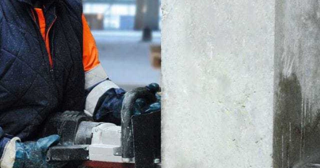 Bohren und schneiden von Beton: Gute Geräte bringen es auch hier.  