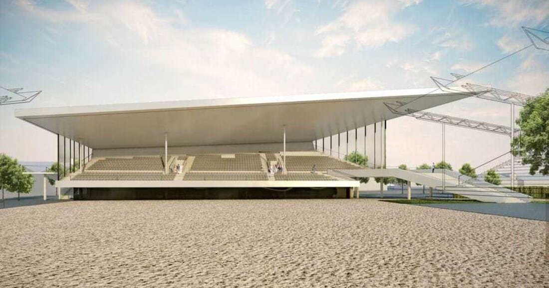 Die Unger Steel Group erweitert und überdacht die Tribüne des Aachener Dressurstadions für 1200 zusätzliche Besucher. 