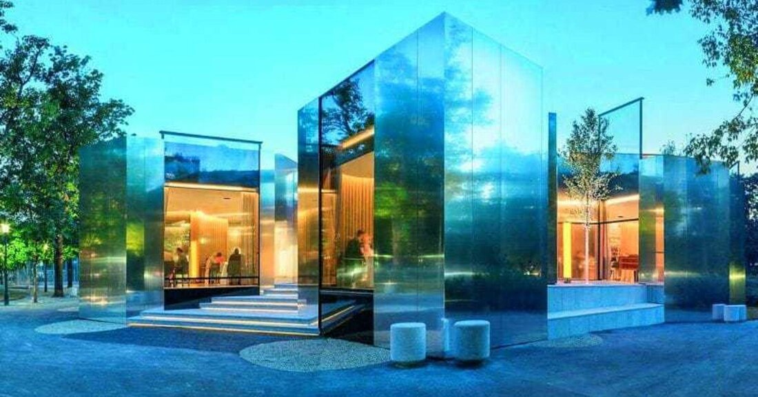 Hochglänzende Aluminiumfassade ist Visitenkarte des neu umgebauten Essenstempels.