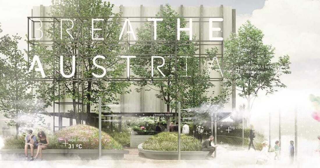 Nur noch wenige Tage sind es bis zur diesjährigen Weltausstellung in Mailand. Im Österreich-Pavillon herrscht derzeit noch rege Betriebsamkeit vor dem großen Eröffnungsevent am 1. Mai. Auf das Expo-Motto „Feeding the Planet, Energy for Life“ reagiert das Planerteam nicht mit einem Pavillon im klassischen Sinn, sondern rückt mit einem umrahmten Wald die Bedeutung von Luft und Atem in den Mittelpunkt.