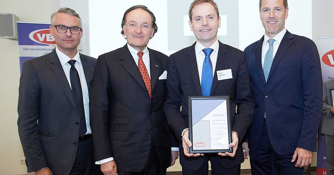 Der Verband der Baustoffhändler Österreichs befragt die Baustoffhändler nach der Erfüllungsquote von Industrieunternehmen. Die Kategorie Tiefbau ging an ACO.