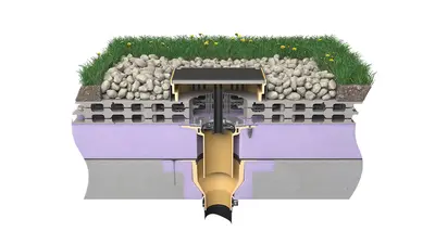 Baupraxis: Umkehr-Retentionsdach-Entwässerung