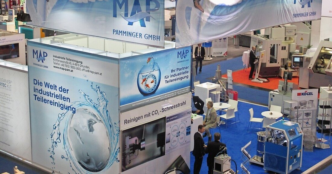 MAP Pamminger präsentiert Teilereinigungsanlagen auf der Intertool in Wels.