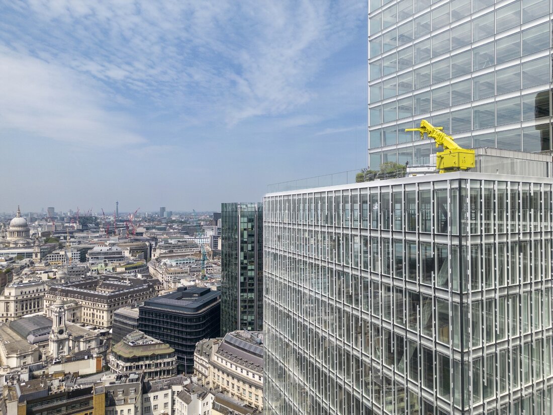 "8 Bishopsgate" ist ein 50-stöckiger, 204 Meter hoher Wolkenkratzer in London. Durch intelligente Planung erreicht er die beste Energieeffizienzklasse und die Auszeichnung "BREEAM Outstanding". 