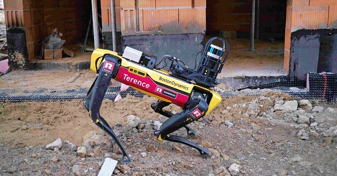 Boston Dynamics Roboterhund Spot soll Baustellen in die digitale Zukunft führen.