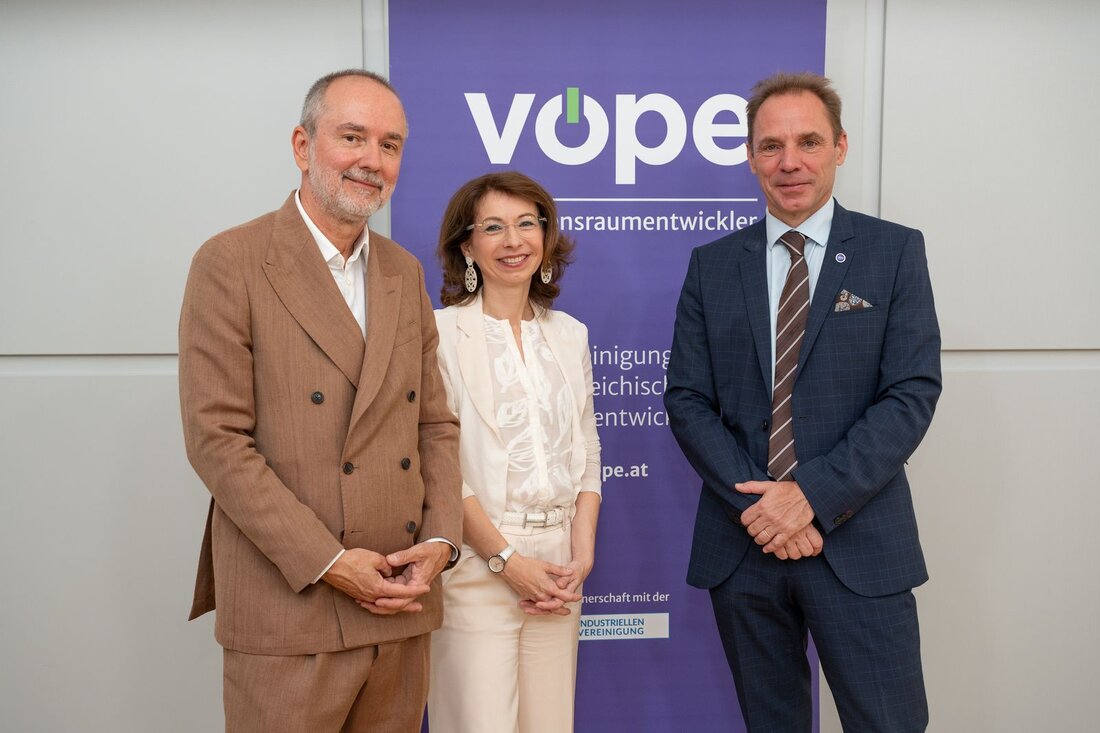 Eine Allianz rund um die Vereinigung Österreichischer Projektentwickler (Vöpe) hat ein Maßnahmenpaket für leistbares Wohnen präsentiert.