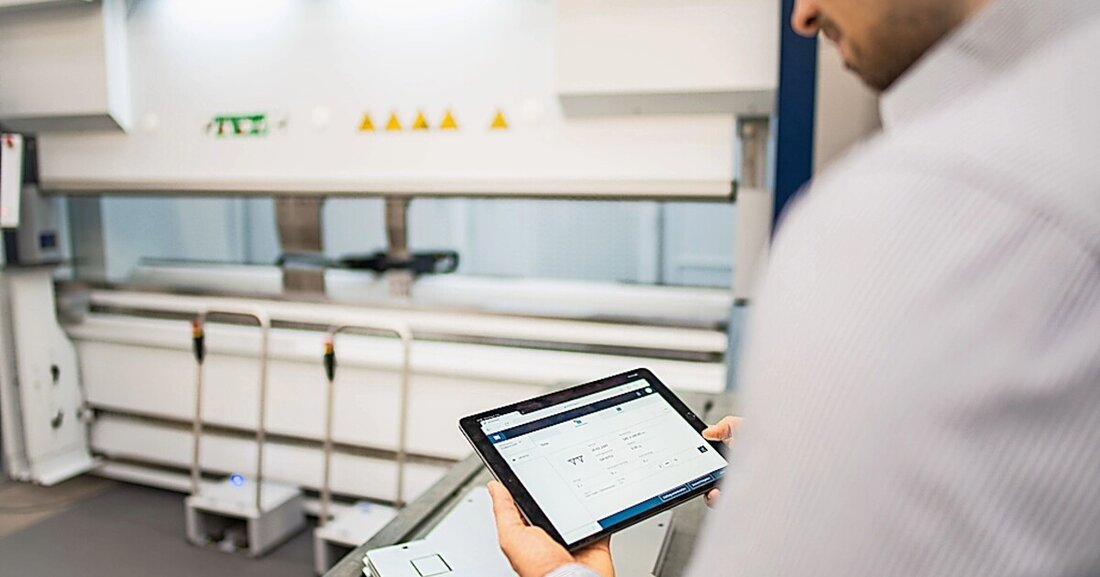 Mit der Software "Oseon" von Trumpf können Anwender den Materialfluss in ihrer Fertigung vollständig automatisieren.