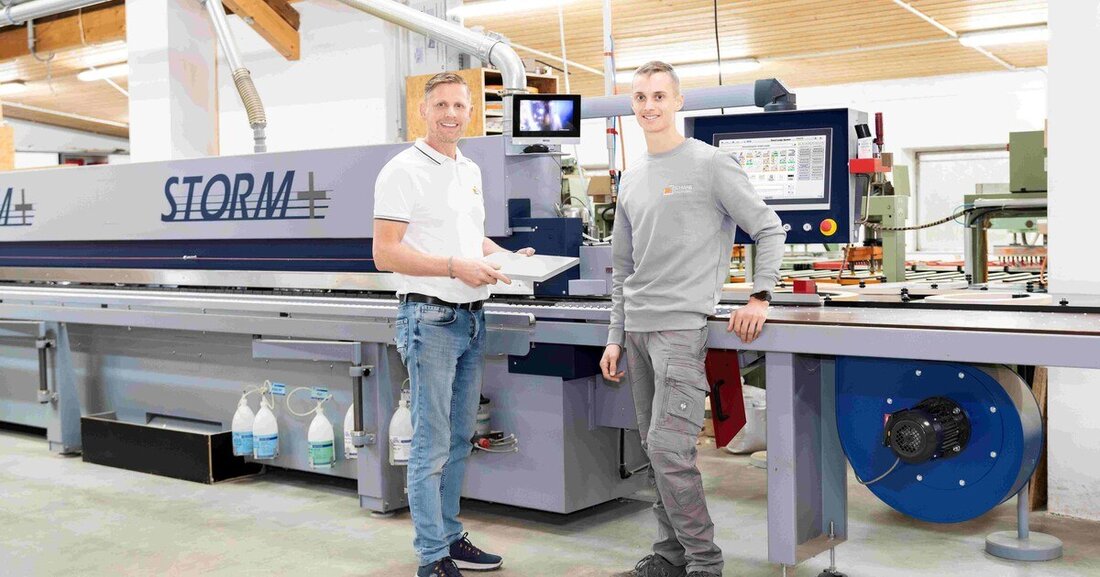 Beim Thema Kantenanleimen setzt Tischlermeister Reinhard Schwab seit über 25 Jahren auf Maschinen von Ott.