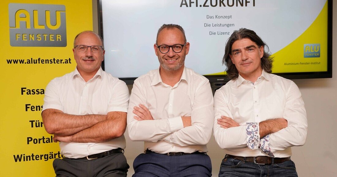 Das Aluminium-Fenster-Institut hat sich neu erfunden. Neu ist seit Jänner auch der Dreiervorstand des AFI.